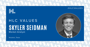 HLC Values Skyler Seidman, Market Analyst