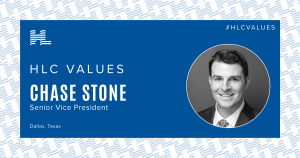 HLC Values Chase Stone, Senior Vice President