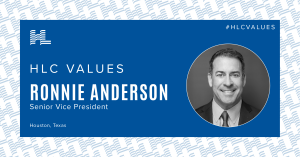 HLC Values Ronnie Anderson, Senior Vice President